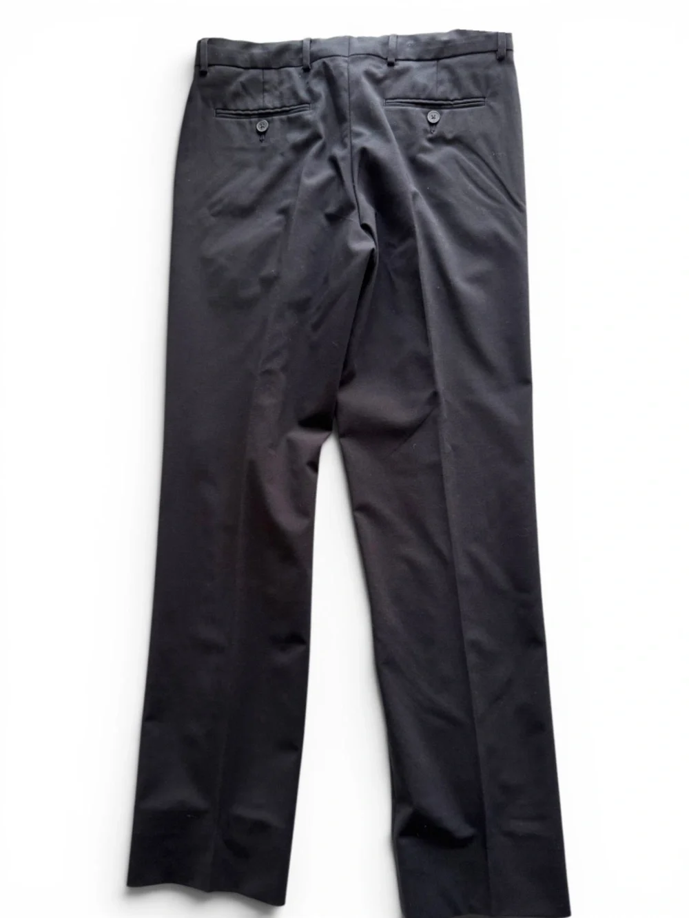 NORDSTROM Black Wool Blend Dress Pants Men’s Size 20 Flat Front Stretch